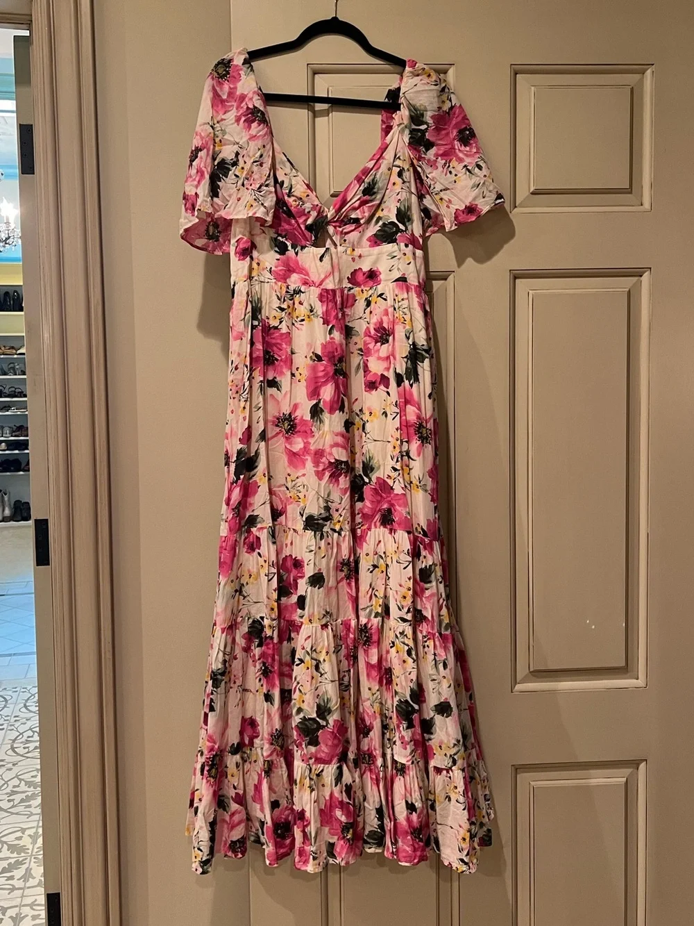 Abercrombie Floral Floor Length Dress